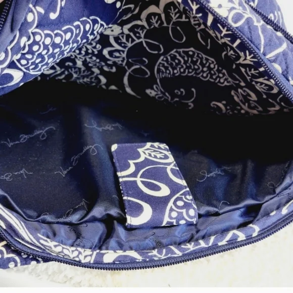 VERA BRADLEY Navy Blue Twirly Birds Backpack - Picture 8 of 16